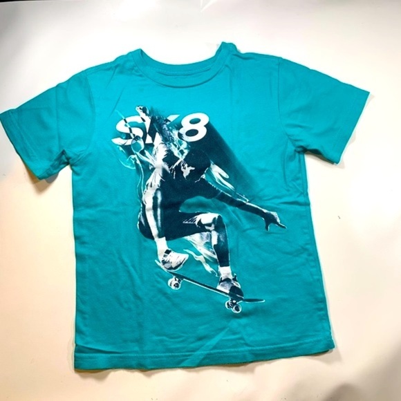 Children’s Place | Teal Graphic Skateboard Short Sleeve - Picture 3 of 5